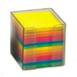 Idena Zettelbox ca. 660 Blatt ca. 10x10x10cm lose farbig
