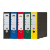 Ordner 8cm breit A4 Pappe blau