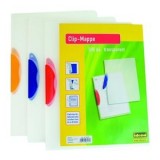 Idena Clip-Mappe A4 Transparent, Clip Orange