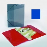 Idena Gummizugmappe A4 blau