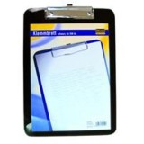 Idena Klemmbrett transparent schwarz