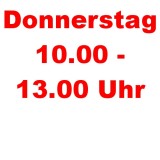 Donnerstag 10.00 - 13.00 Uhr